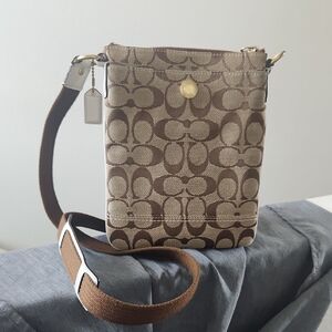 Coach Signature Monogram Crossbody Bag